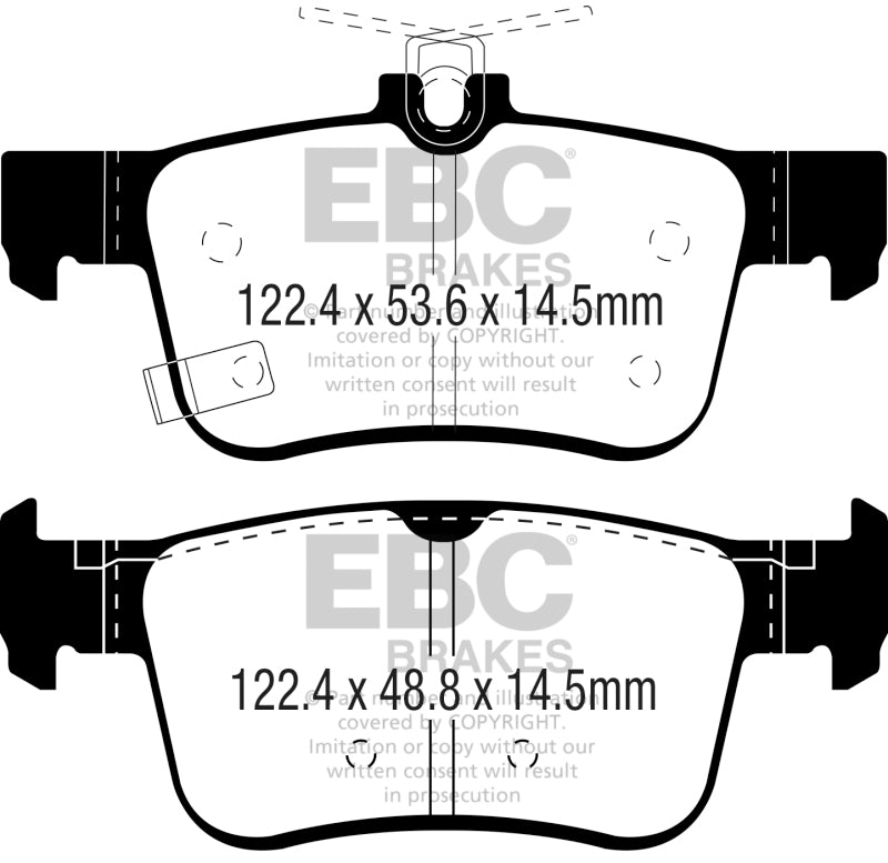 
                      
                        EBC 2016+ Honda Civic Coupe 1.5L Turbo Greenstuff Rear Brake Pads
                      
                    