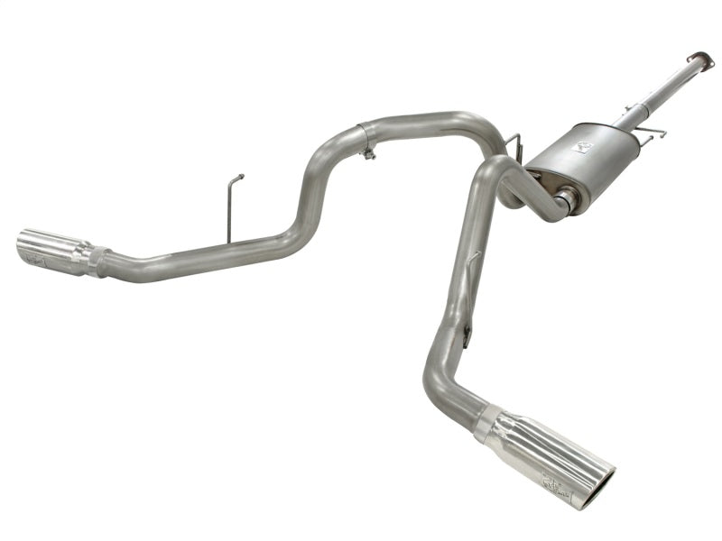 aFe MACHForce XP Exhausts 3inSS Dual Side Exit Cat-Back 11-14 Ford F150 Ecoboost V6-3.5L (TT)