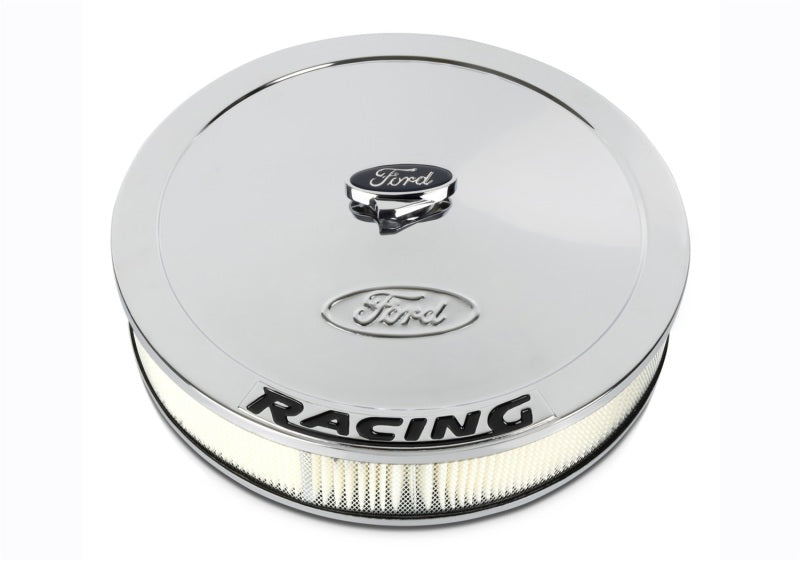 
                      
                        Ford Racing Air Cleaner Kit - Chrome w/ Black Emblem
                      
                    