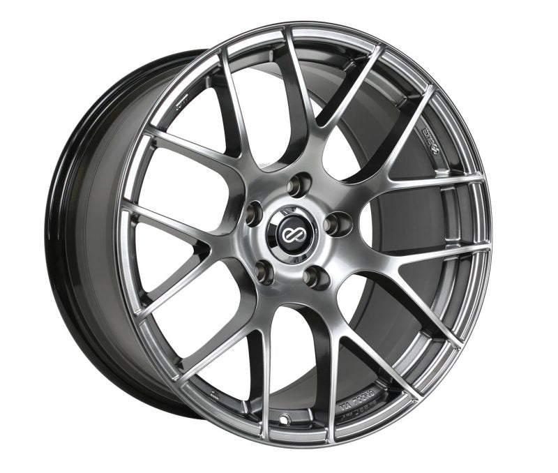 Enkei Raijin 18x8.5 35mm Offset 5x114.3 Bolt Pattern 72.6 Bore Diameter Hyper Silver Wheel