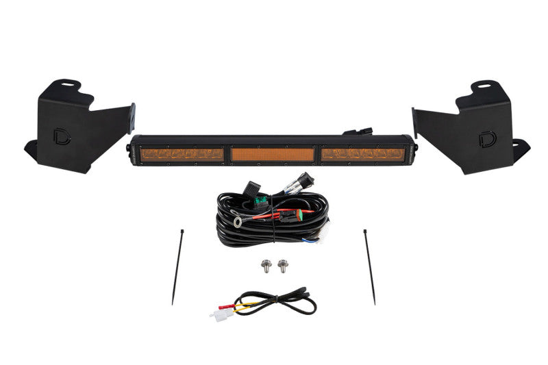 Diode Dynamics 2022 Toyota Tundra Stealth Stoßstangen-Lichtleisten-Kit – Bernstein-Kombination