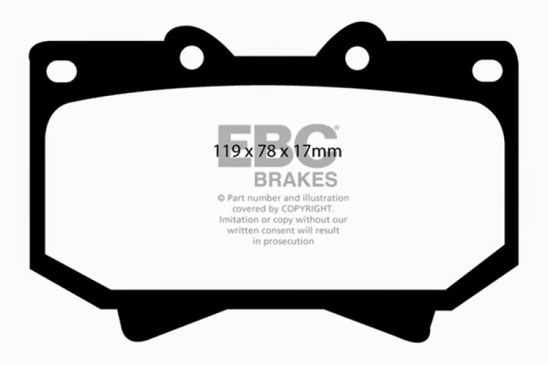 
                      
                        EBC 98-07 Lexus LX470 4.7 Yellowstuff Front Brake Pads
                      
                    