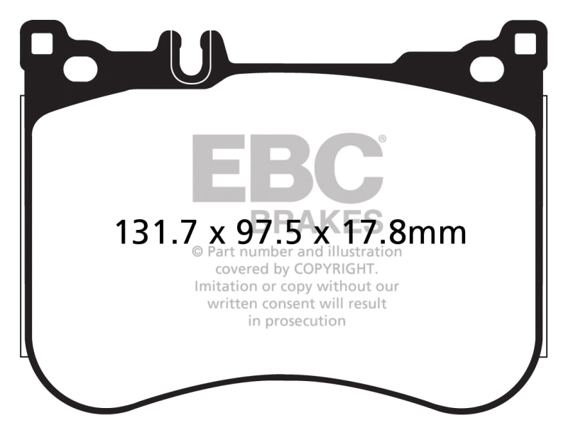 
                      
                        EBC 14+ Mercedes-Benz S550 4.7 Twin Turbo AMG Sport Pkg Redstuff Front Brake Pads
                      
                    