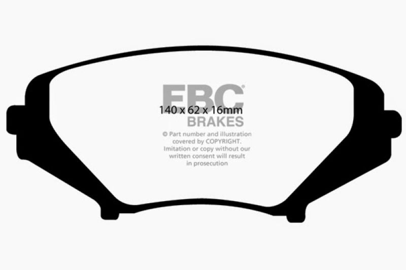 
                      
                        EBC 03-12 Mazda RX8 1.3 Rotary (Standard Suspension) Greenstuff Front Brake Pads
                      
                    