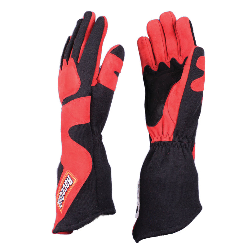 RaceQuip SFI-5 Red/Black 2XL Long Angle Cut Glove