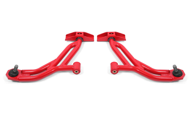 BMR 10-14 Ford Mustang / Shelby GT500 Nicht verstellbare untere A-Arme (Poly/Delrin) - Rot