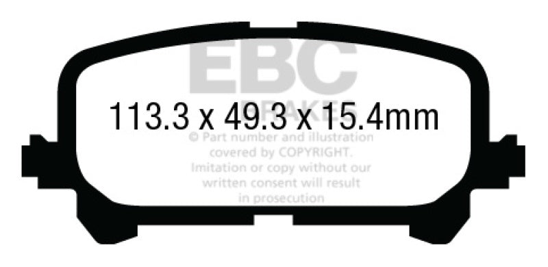 
                      
                        EBC 14+ Acura MDX 3.5 Greenstuff Rear Brake Pads
                      
                    