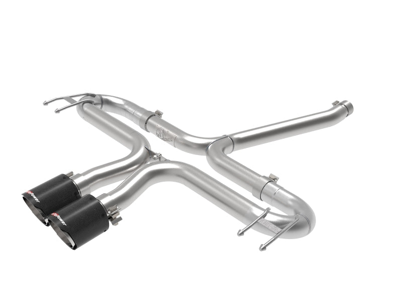 aFe Takeda 2-1/2in 304 SS Axle-Back Exhaust w/Carbon Tips 17-20 Honda Civic Sport L4-1.5L (t)