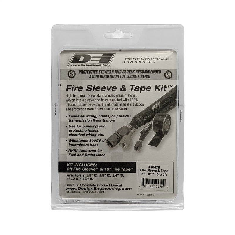 
                      
                        DEI Fire Sleeve and Tape Kit 3/8in I.D. x 3ft
                      
                    