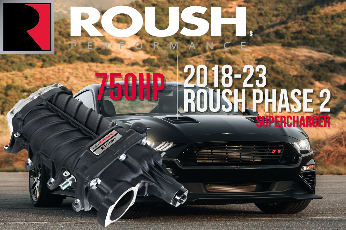ROUSH 2018-2020 Ford Mustang 5.0L V8 Phase 2 Supercharger Kit